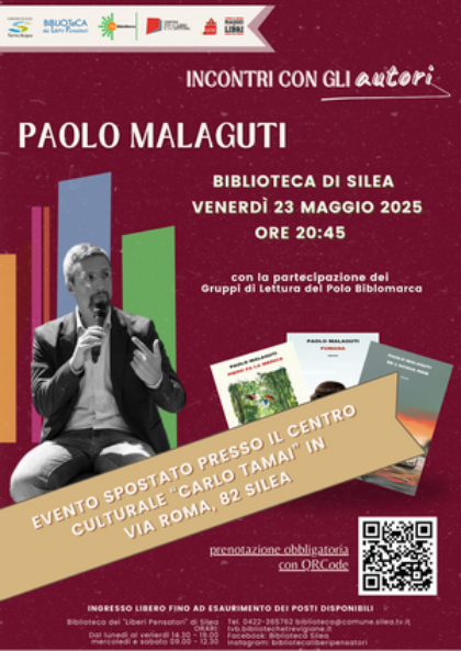 Incontro con lo scrittore Paolo Malaguti Incontro con lo scrittore Paolo Malaguti